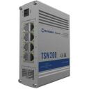 Teltonika коммутатор TSW200 8 x Gigabit Ethernet, 2 x SFP, PoE+, IP30, монтаж на DIN-рейку, -40 - 75 &deg;C