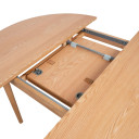 Ēdamistabas galds TROYES D120+40xH75cm, ozols 21422