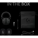 Logitech ausinės PRO X WIRELESS 981-000907 20-20000 Hz, 15 m belaidės, 50 mm, 370 g, neodimio magnetai, Li-Poly 1100 mAh