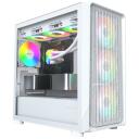 Montech Korpus X5M (W), Micro Tower, 1xUSB 3.0, 1xUSB 2.0, 3x120mm priekiniai ventiliatoriai, 1x120mm galinis ventiliatorius