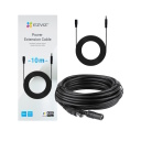 Ezviz PCA10 CS-CMT-PCA10 Barošanas Vada Pagarinātājs Priekš Novērošanas Kamerām un Viedajām Sistēmām 10 Metri Melns