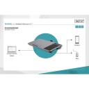 Digitus klēpjdatora statīvs DA-90441, 30,5x57,5x5,5cm, 0,9kg, peles paliktnis, statīvs viedtālrunim