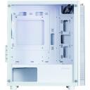 Zalman T4 Plus White Mini Tower Korpus ZM-T4 PLUS WHITE, 385x208x425mm, 3.9kg, mATX/Mini-ITX, 4xPCI, 1x120mm ARGB ventilaator