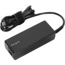 Targus strāvas adapteris 100 W USB-C PD APA108EU, 100 W, USB-C kabelis 1.8 m, saderīgs ar USB-C klēpjdatoriem