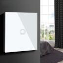 Maclean gaismas slēdzis MCE702W, 1000 W, 86 mm, 86 mm, 3.2 cm, ūdensizturīgs, AC, 2 A, sienas montāža, balts, stikls