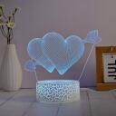 Manta Dekoratīvā lampa SNL115RGB, 5W, 11.4cm, 10cm, 21.7cm, 5V, AA, USB, 2m, daudzkrāsaina, LED, sirds