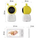 Emos IP kūdikių monitorius IP-500 GUARD H4052, 100&deg;, DC 5 V/1 A, 3 MP CMOS, naktinis matymas, įra&scaron;ymo galimybė