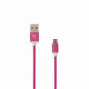 Sbox USB kabelis USB-10315P, 1,5 m, 2.0, USB A, Micro-USB B, vīri&scaron;ķais, taisni, 480 Mbit/s, rozā