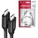 Axagon кабель USB-C на USB-C 1м 60Вт, черный, 2 USB-C разъема