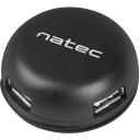 Natec USB keskjaam NHU-1330, 4xUSB A, USB 2.0, must, 4 porti, passiivne