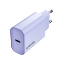 Compact wall USB charger with 30 W maximum power and 1×PD USB C port OnCharge 30CL Max Power 30W EU Purple CNE-CHA30CLPU CANYON