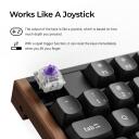 Keychron K10H-J1 belaidė klaviatūra, RGB LED ap&scaron;vietimas, 1000 Hz, 60 g, 4000 mAh, QWERTY, juoda