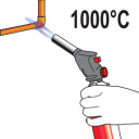 Gāzes deglis ar piezo aizdedzi 1kW 1000˚C YT-36710 YATO