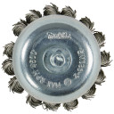 Чашечная щетка 65 мм, стальная оплетка из шестигранной щетины 1/4 дюйма D-76691 MAKITA