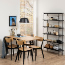 Ēdamistabas galds ROXBY 80/120x80xH76cm, ozols AC91467 Allit