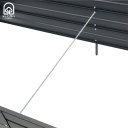 K&otilde;rgendatud aiapeenar Klasika Garden 1500x750x300mm, v&auml;rvitud RAL7016 3075150P