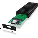 Raidsonic SDD cietā diska korpuss IB-1816M-C31, M.2, USB 3.1 (Gen 2), melns, 1 x 2280 mm, alumīnijs