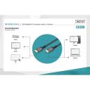 Digitus &Uuml;henduskabel DB-340201-020-S, 2m, 7680 x 4320p, 60Hz, 32.4Gbps, 16-bit v&auml;rvis&uuml;gavus, HDCP 2.2, HDR tugi