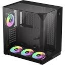 Gamemax Korpus NEX C56 VC BK, 30cm x 44.6cm x 44.8cm, 7 laiendusslotti, 2 x USB 3.2 Gen 1, 1 x USB-C 3.2 Gen 2, 1 x k&otilde;rvaklapid