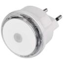 Emos LED Naktinė Lempa P3306, 230 V~, 0,5 W, 2 lm, &scaron;altai balta &scaron;viesa, foto jutiklis, automatinis įjungimas/i&scaron;jungimas