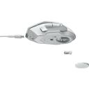 Logitech Juhtmevaba m&auml;ngurihiir G502 X LIGHTSPEED 910-006189, 25 600 DPI, 13 nuppu, 0,102 kg, valge, RF Wireless, optiline