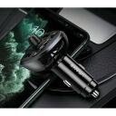 Usams FM siųstuvas C21 USA000754, 87,5-108MHz, Bluetooth 5.0, 2xUSB 3,4A, MP3 palaikymas, 3,5mm garso jungtis