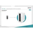 Digitus Datora korpuss ar iebūvētu filtra ventilatoru un līmeņa kājām, DN-CC 9002, IP54, RAL 7035, stikla durvis