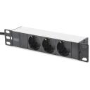 Digitus Pagarinātājs DN-10-SET-2, 30cm, 31.2cm, 46.4cm, 9U, pelēks, plaukts, slēdzis, pleistru panelis