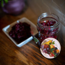 250 ml klaaspurk v&auml;rvilise kaanega &Oslash;66 - 6 tk. BROWIN 132253