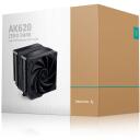Deepcool AK620 ZERO DARK R-AK620-BKNNMT-G-1, 68.99 cfm, 260 W, 6 медных тепловых трубок, поддержка PWM