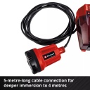 Bezvadu tīrā ūdens sūknis GE-SP 18 Li - Solo, EINHELL 4181500, 5000 l/h plūsma, 5 m kabelis, 8 m augstums