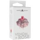 White Shark Venom Rose mehāniskie slēdži VENOM ROSE-25, 4mm, 25 gab., rozā, 5 kontaktu