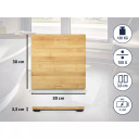 Style Sense Bamboo Magic electronic scales Soehnle 1063880 30x30x3.3cm, up to 180kg