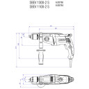 Gręžimo staklės SBEV 1300-2 S, METABOX; 600786500 METABO