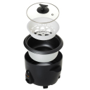 Rīsu vārāmais katls ar olu vārāmo nodalījumu 400 W 1 L ar 2 programmām melns CR6419 Camry