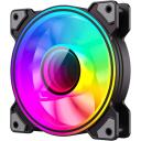 Gamemax Korpuse ventilaator DUAL RING INFINITY BK, 120mm, 47cfm, 1200rpm, 30dBA, l&auml;bipaistvad ventilaatori labad