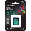 Adata atminties kortelė ASDX512GUI3V30S-R 512GB, skaitymo greitis 100MB/s, ra&scaron;ymo greitis 80MB/s, UHS-I, V30