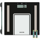 Salter Kūno svarai 9128 BK3R, 150 kg, 1.5 kg, LCD, kūno riebalų analizė, automatinis i&scaron;jungimas, modernus dizainas