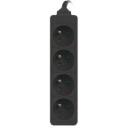 Lanberg pikendus PS0-04E-0150-BK, 1.5 m, 4 x CEE 7/5, 2500 W, 10 A