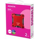 Adata SSD disks SD620-2TCRD, 2TB, 520MB/s, 460MB/s, USB 3.2 Gen 2, &scaron;oka izturīgs, silikona korpuss