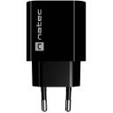 Natec Laadija RIBERA NUC-2395, 20W, 100-240V, 50/60Hz, 3A, 1xUSB-C, 1xUSB-A, kiire laadimine, OVP, OTP, OCP, SCP