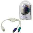 Logilink Adapteris no USB uz PS/2 x2 :., AU0004A, 0.2 m, USB M, 2x Mini DIN 6 kontakti FM