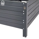 K&otilde;rgendatud aiapeenar Klasika Garden 1500x750x300mm, v&auml;rvitud RAL7016 3075150P