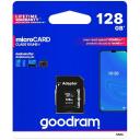 Goodram atmiņas karte microSDHC M1AA-1280R12, 128 GB, 100 Mb/s, 10 Mb/s, UHS 1, magnētisma dro&scaron;s, triecienizturīgs