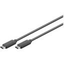 Goobay USB-C 3.1 p&otilde;lvkonna 1 kaabel 66509, 3 m, must, 5 Gbps, 24 pin USB-C isane, WEEE CL109:6:2017-04-01