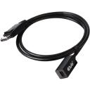 Club3D кабель-удлинитель DisplayPort CAC-1120 1м 8K60Hz DSC 1.2 HBR3 HDR, Mini DisplayPort F, DisplayPort M