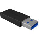 Raidsonic ICY BOX adapteris USB 3.1 (Gen 2), IB-CB015, 10 Gbit/s, melns, USB-C sievie&scaron;u, USB-A vīrie&scaron;u