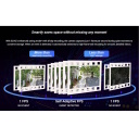 EZVIZ H9C Dual-Lens p&ouml;&ouml;rd- ja kallutatav v&auml;likaamera 3K Wi-Fi 2.4/5 GHz + 4G AI inimeste ja s&otilde;idukite tuvastus v&auml;rviline &ouml;&ouml;vaade valge