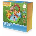 Bestway Надувная игровая площадка 7352168, 241 см x 140 см x 137 см, 190 л, ПВХ, дизайн динозавров, горка, игра с Трицератопсом