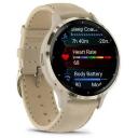 Garmin смарт-часы 010-02785-55, 3.05 см, 390 x 390 пикселей, 10 дней, золотой, GPS, Bluetooth, водонепроницаемый